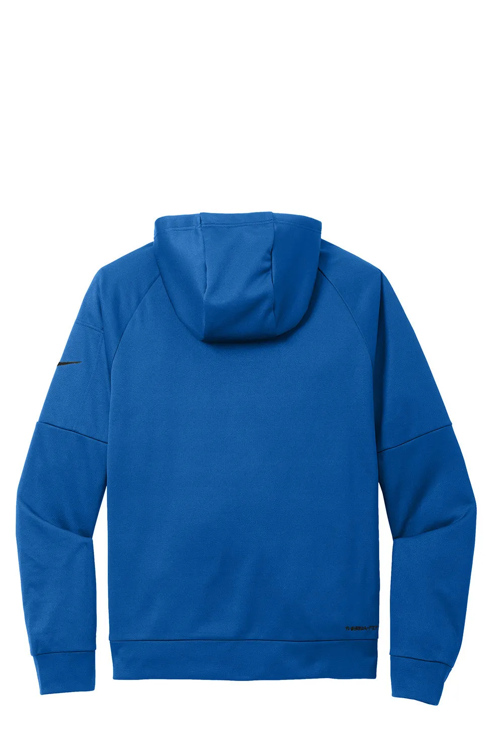 Nike Mens Therma-Fit Fleece Hooded Sweatshirt Hoodie w/ Pouch Pocket - Game Royal Blue