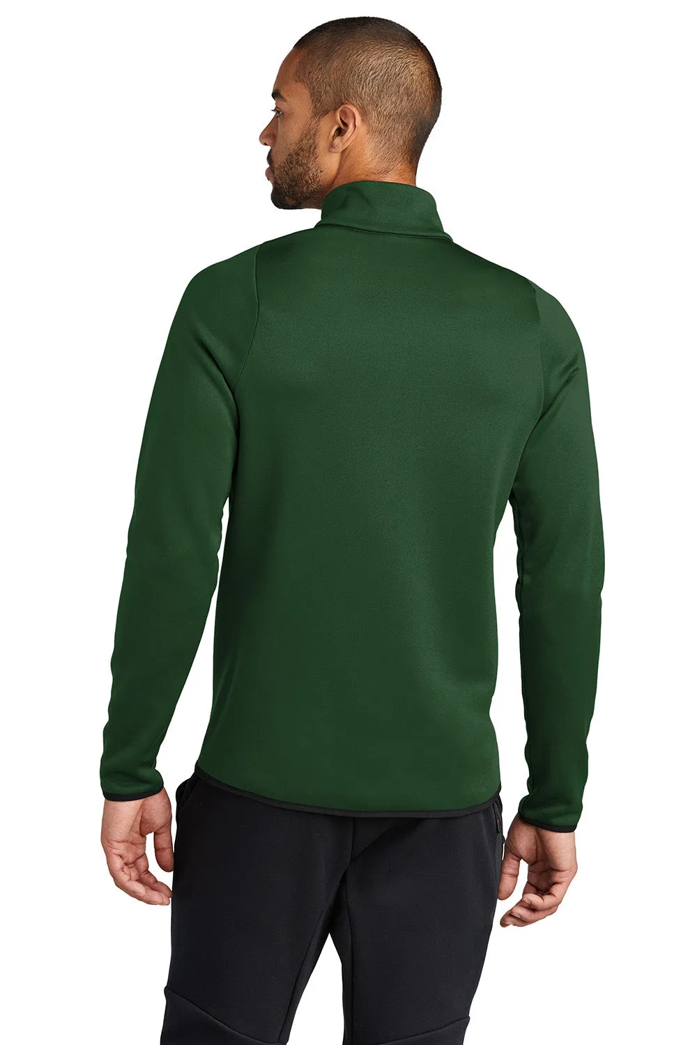 Nike Mens Therma-Fit Moisture Wicking Fleece 1/4 Zip Sweatshirt - Team Dark Green