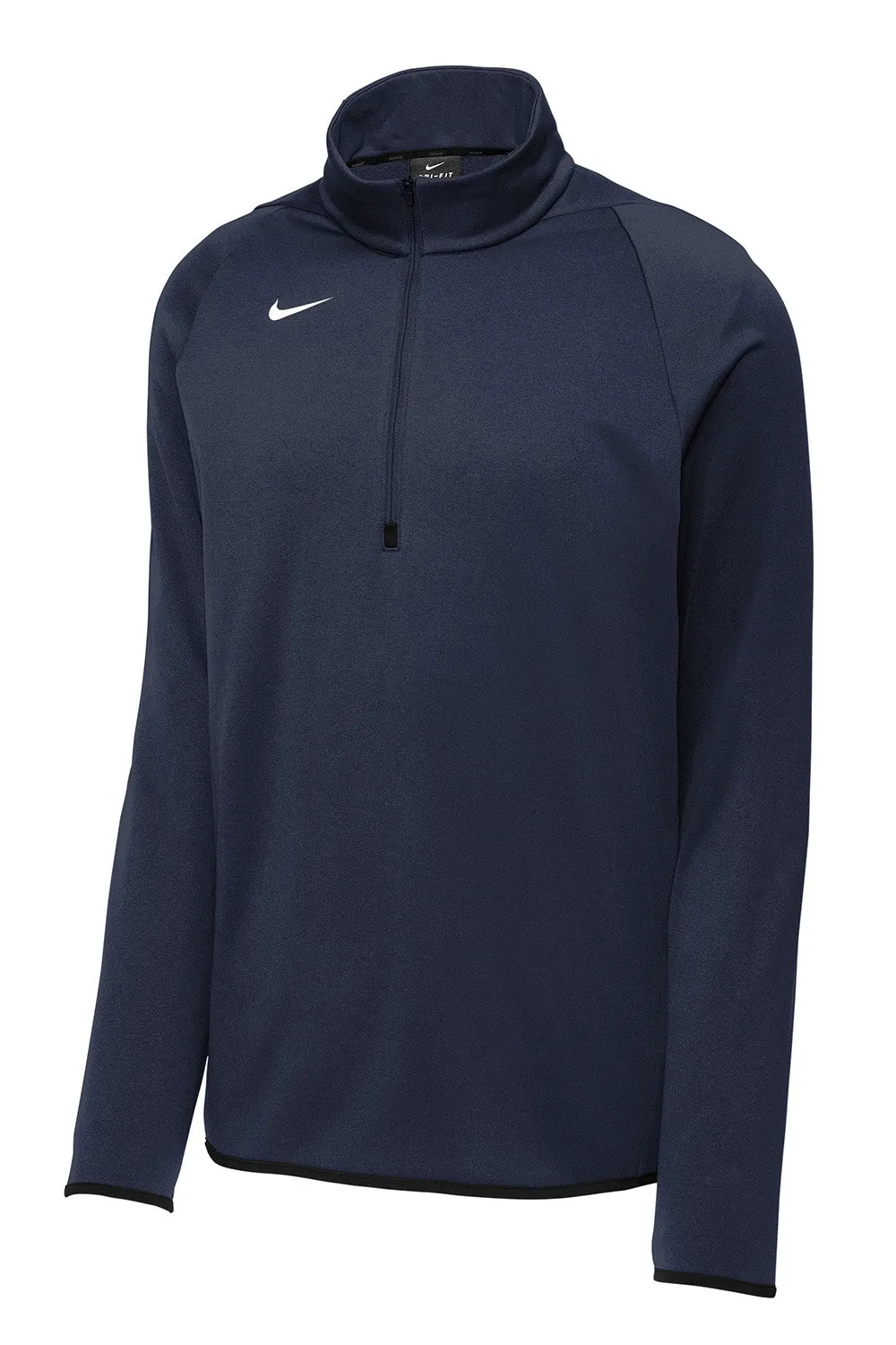 Nike Mens Therma-Fit Moisture Wicking Fleece 1/4 Zip Sweatshirt - Team Navy Blue