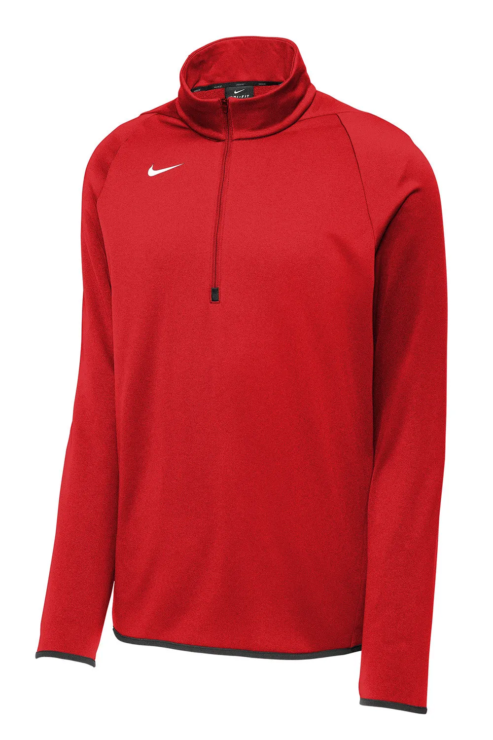 Nike Mens Therma-Fit Moisture Wicking Fleece 1/4 Zip Sweatshirt - Team Scarlet Red