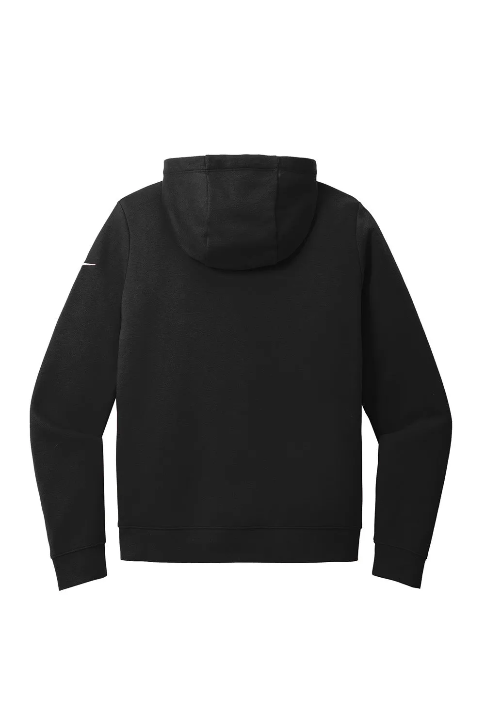 Nike Womens Club Fleece Full Zip Hooded Sweatshirt Hoodie w/ Pockets - Black