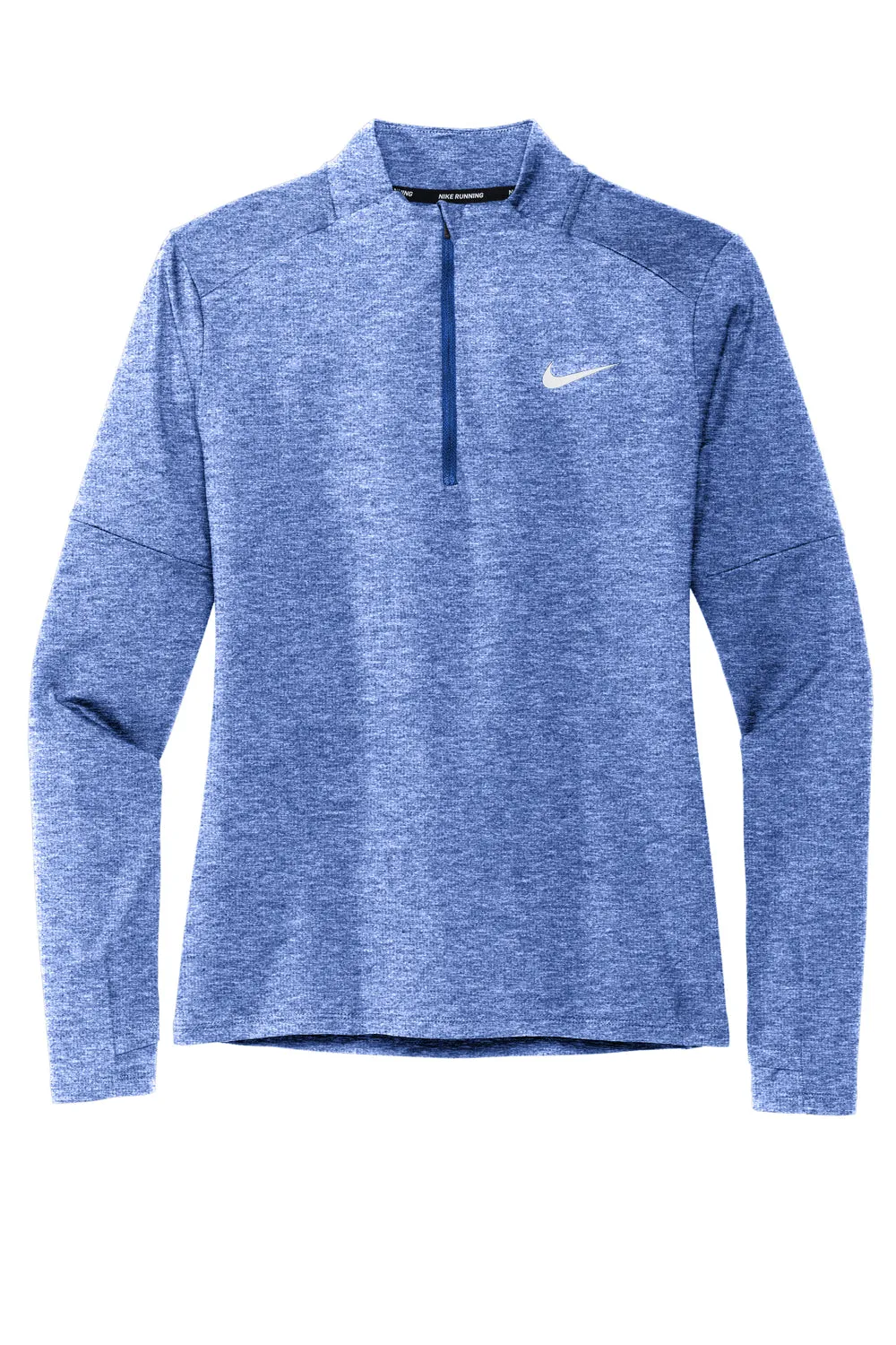 Nike Womens Element Dri-Fit Moisture Wicking 1/4 Zip Sweatshirt - Heather Royal Blue