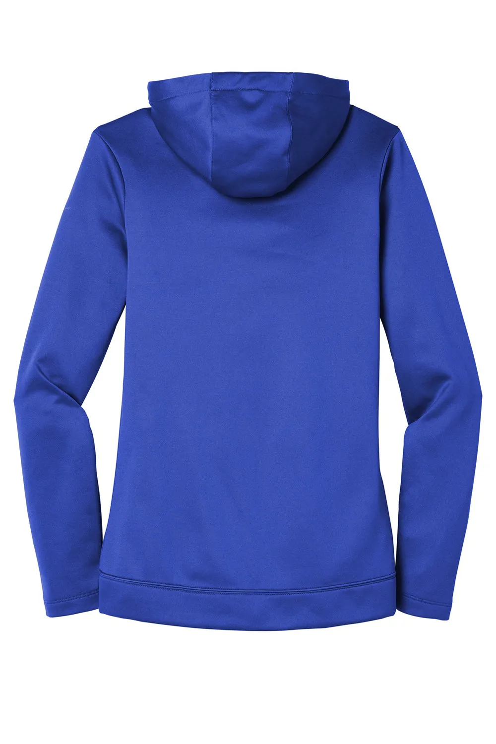 Nike Womens Therma-Fit Moisture Wicking Fleece Full Zip Hooded Sweatshirt Hoodie w/ Pockets - Game Royal Blue