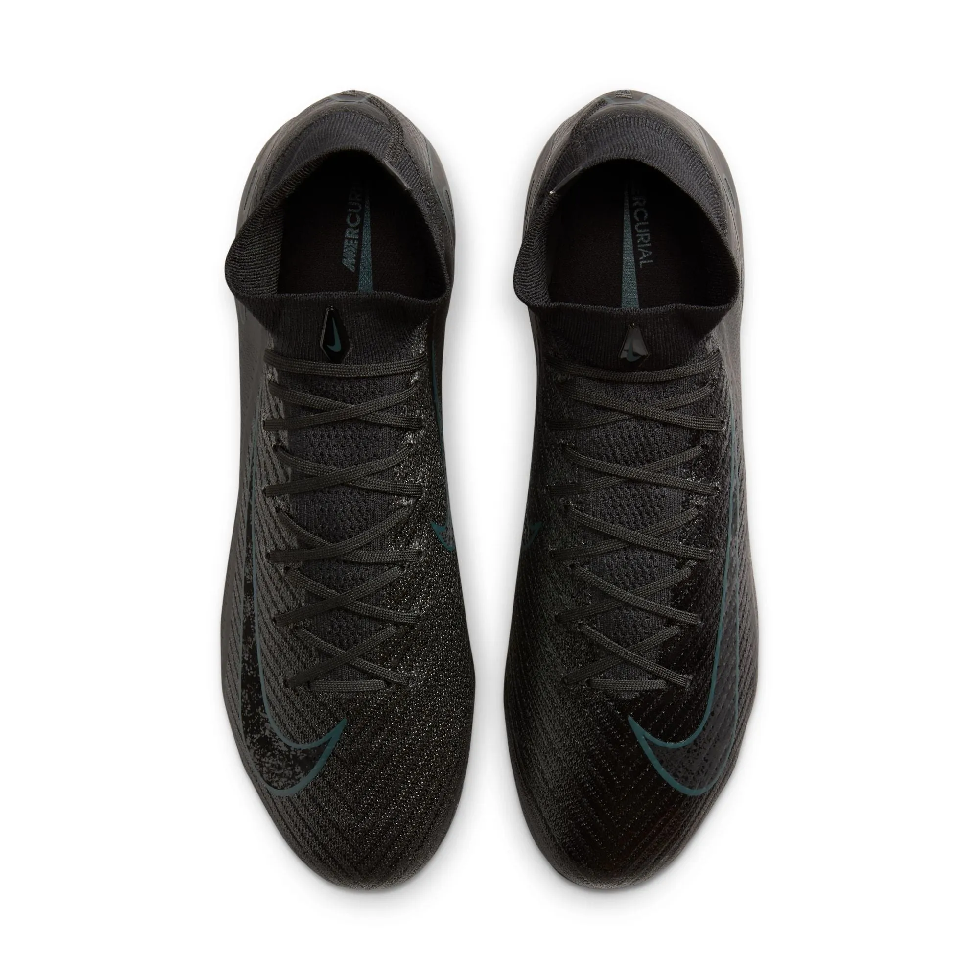 Nike Zoom Superfly 10 Elite FG/MG Firm Ground Socer Cleats - Black/Black-Deep Jungle