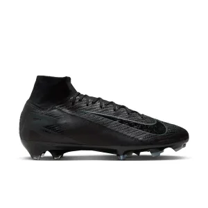 Nike Zoom Superfly 10 Elite FG/MG Firm Ground Socer Cleats - Black/Black-Deep Jungle