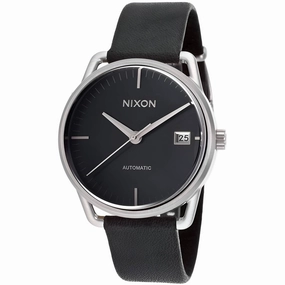 Nixon Men's Watch - The Mellor Fight Control Automatic Black Leather Strap | A199-000,automatic watch,automatic watches for men,automatic watches for women,luxury automatic watch,minimalist automatic watch,dress automatic watch,vintage automatic watch,aut
