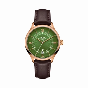 No.274 Automatic Rose gold, green and brown,women's watches,ladies watch,elegant women's watch, minimalist women??s watch,fashion watch for women, classic watch for women,waterproof women??s watch,women's watch for work, women's watch for gift, wedding
