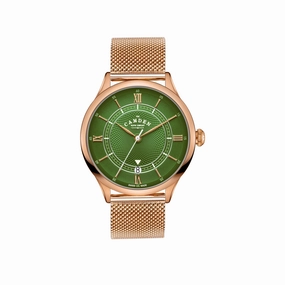 No.274 Automatic rose gold, green and mesh,women's watches,ladies watch,elegant women's watch, minimalist women??s watch,fashion watch for women, classic watch for women,waterproof women??s watch,women's watch for work, women's watch for gift, wedding 