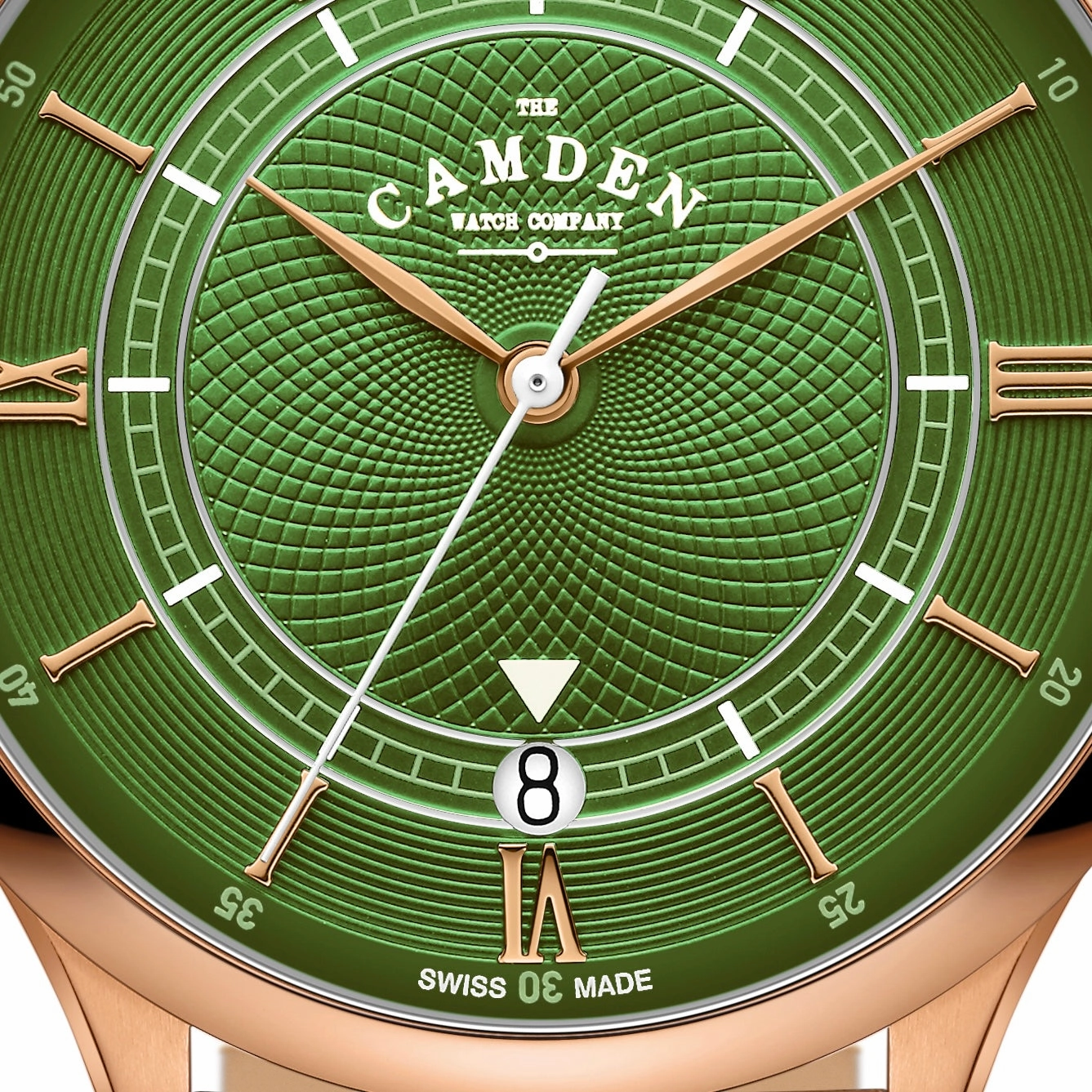 No.274 Automatic rose gold, green and mesh