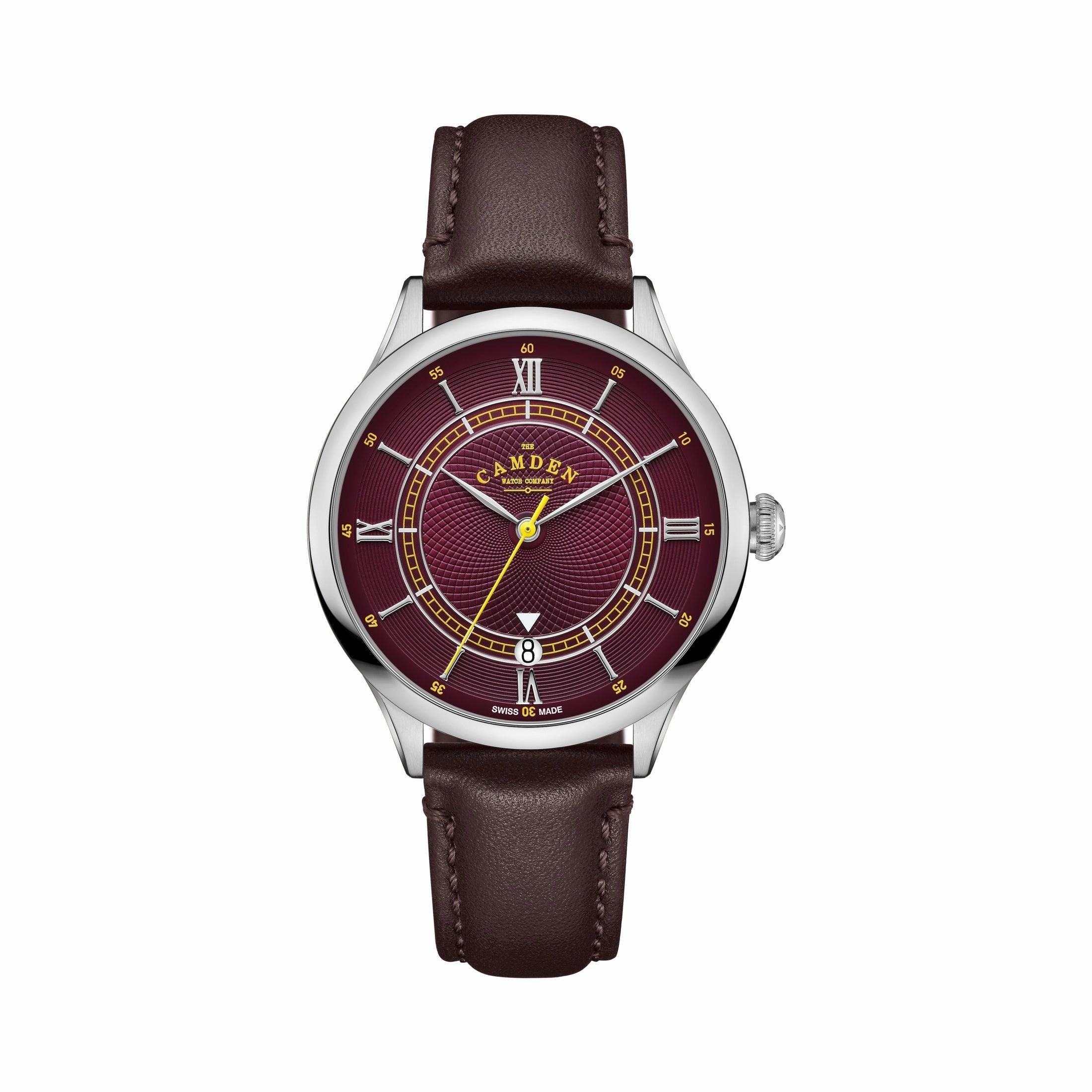 No.274 Automatic Steel, oxblood and brown,women's watches,ladies watch,elegant women's watch, minimalist women??s watch,fashion watch for women, classic watch for women,waterproof women??s watch,women's watch for work, women's watch for gift, wedding w