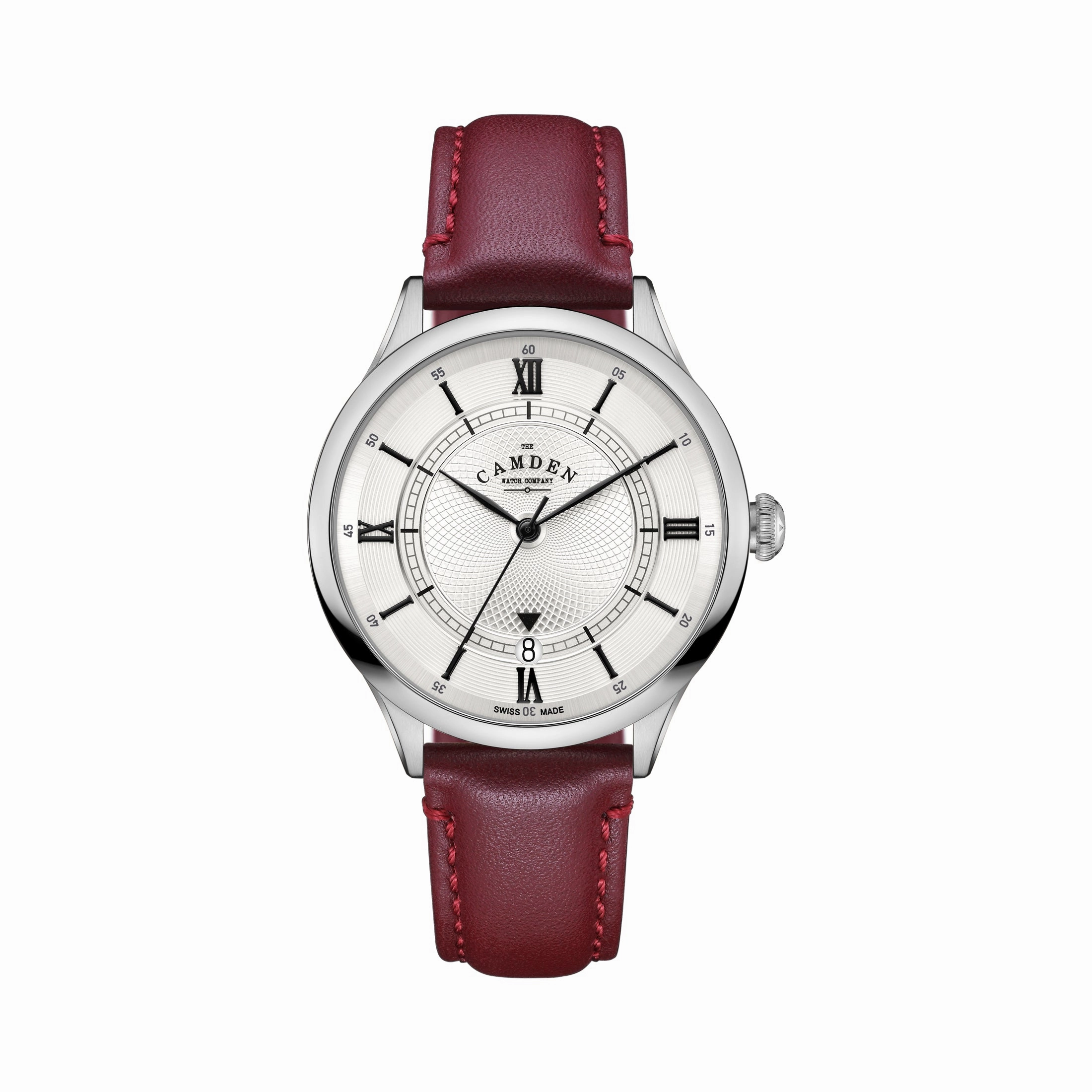 No.274 Automatic Steel, steel and oxblood,women's watches,ladies watch,elegant women's watch, minimalist women??s watch,fashion watch for women, classic watch for women,waterproof women??s watch,women's watch for work, women's watch for gift, wedding w
