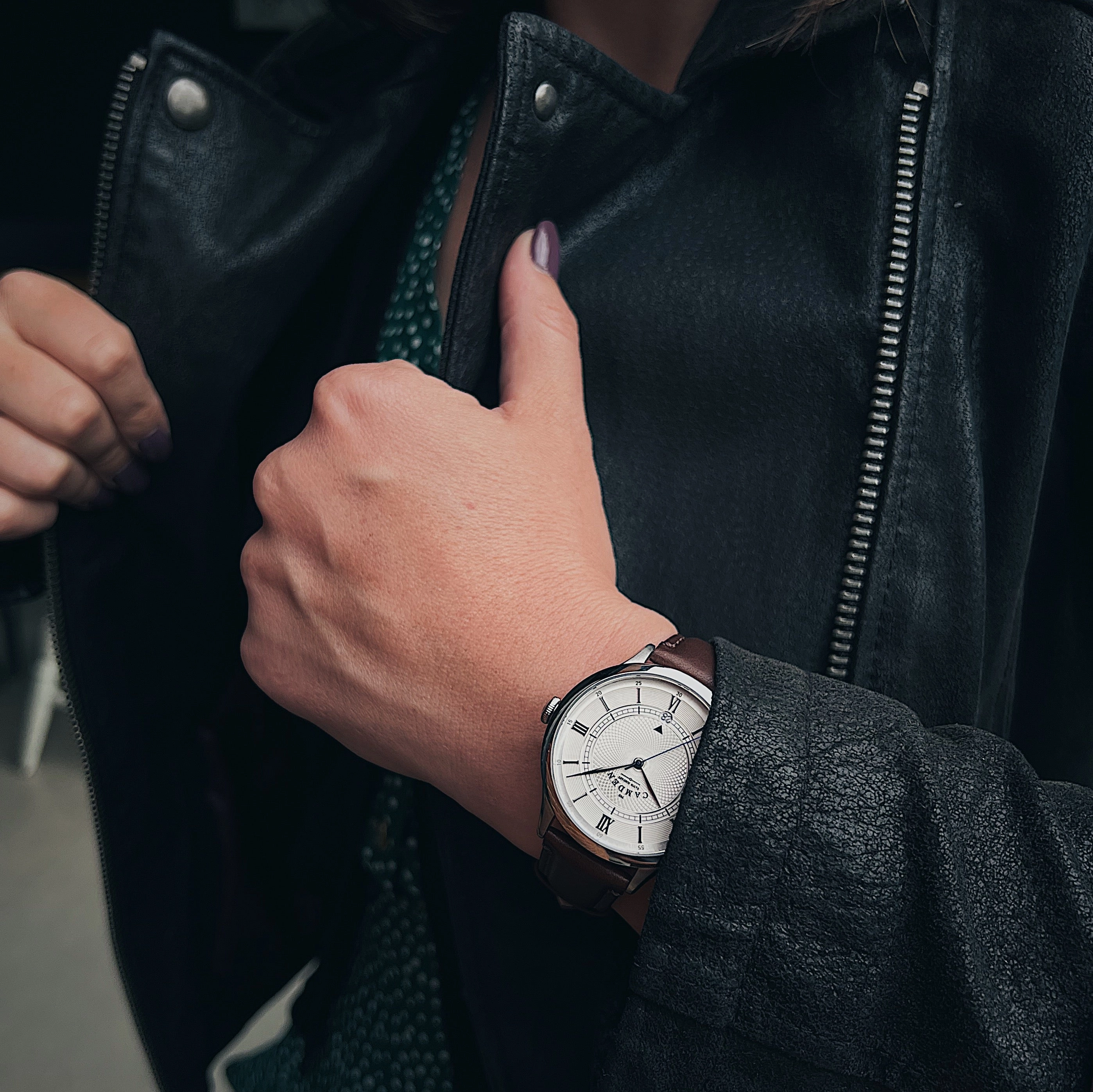 No.274 Automatic Steel, steel and oxblood