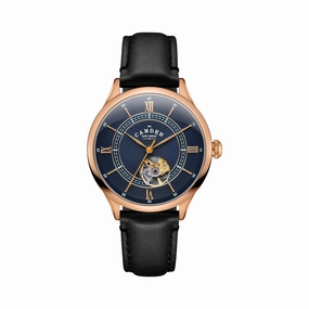 No.274 Open Heart Rose gold, blue and black,women's watches,ladies watch,elegant women's watch, minimalist women??s watch,fashion watch for women, classic watch for women,waterproof women??s watch,women's watch for work, women's watch for gift, wedding