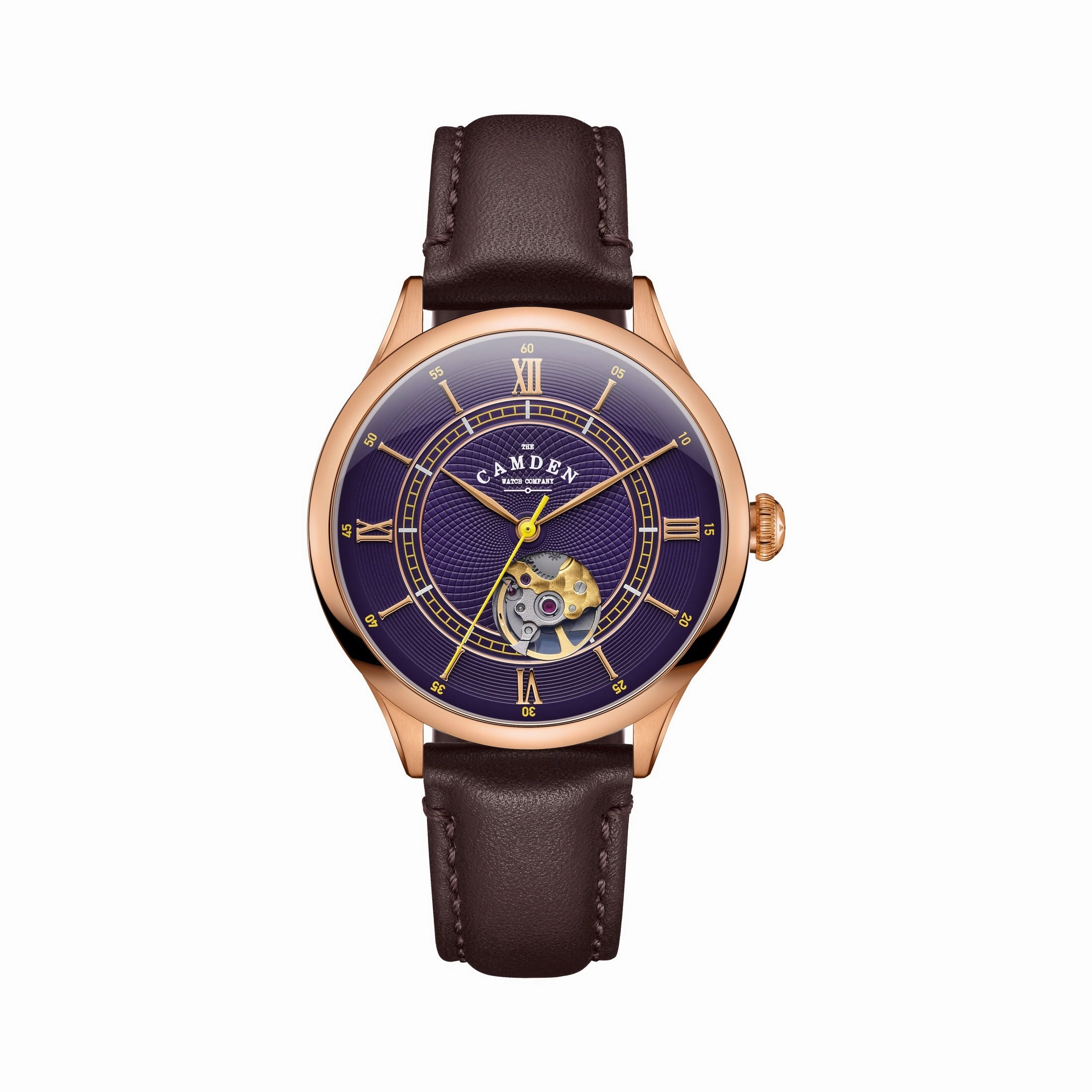 No.274 Open Heart Rose gold, purple and brown,women's watches,ladies watch,elegant women's watch, minimalist women??s watch,fashion watch for women, classic watch for women,waterproof women??s watch,women's watch for work, women's watch for gift, weddi