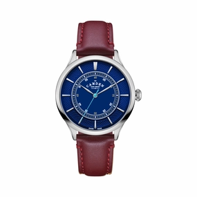 No.274 Steel, navy and oxblood,women's watches,ladies watch,elegant women's watch, minimalist women??s watch,fashion watch for women, classic watch for women,waterproof women??s watch,women's watch for work, women's watch for gift, wedding watch for br