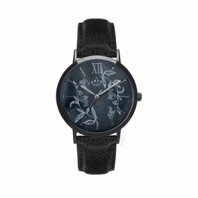 No.27 Camden x Rebecca Vincent "Forget-me-not" Black Strap,women's watches,ladies watch,elegant women's watch, minimalist women??s watch,fashion watch for women, classic watch for women,waterproof women??s watch,women's watch for work, women'