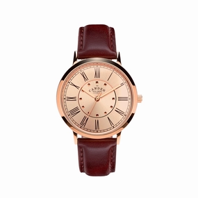 No.27 Oxblood and Rose Gold,women's watches,ladies watch,elegant women's watch, minimalist women??s watch,fashion watch for women, classic watch for women,waterproof women??s watch,women's watch for work, women's watch for gift, wedding watch for bride