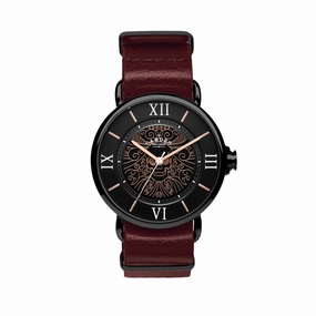 No.88 Memento Mori Oxblood,women's watches,ladies watch,elegant women's watch, minimalist women??s watch,fashion watch for women, classic watch for women,waterproof women??s watch,women's watch for work, women's watch for gift, wedding watch for bride,