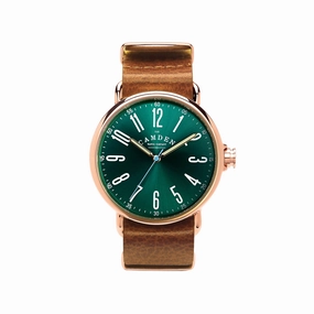 No.88 Rose Gold, Green and Tan Leather,women's watches,ladies watch,elegant women's watch, minimalist women??s watch,fashion watch for women, classic watch for women,waterproof women??s watch,women's watch for work, women's watch for gift, wedding watc