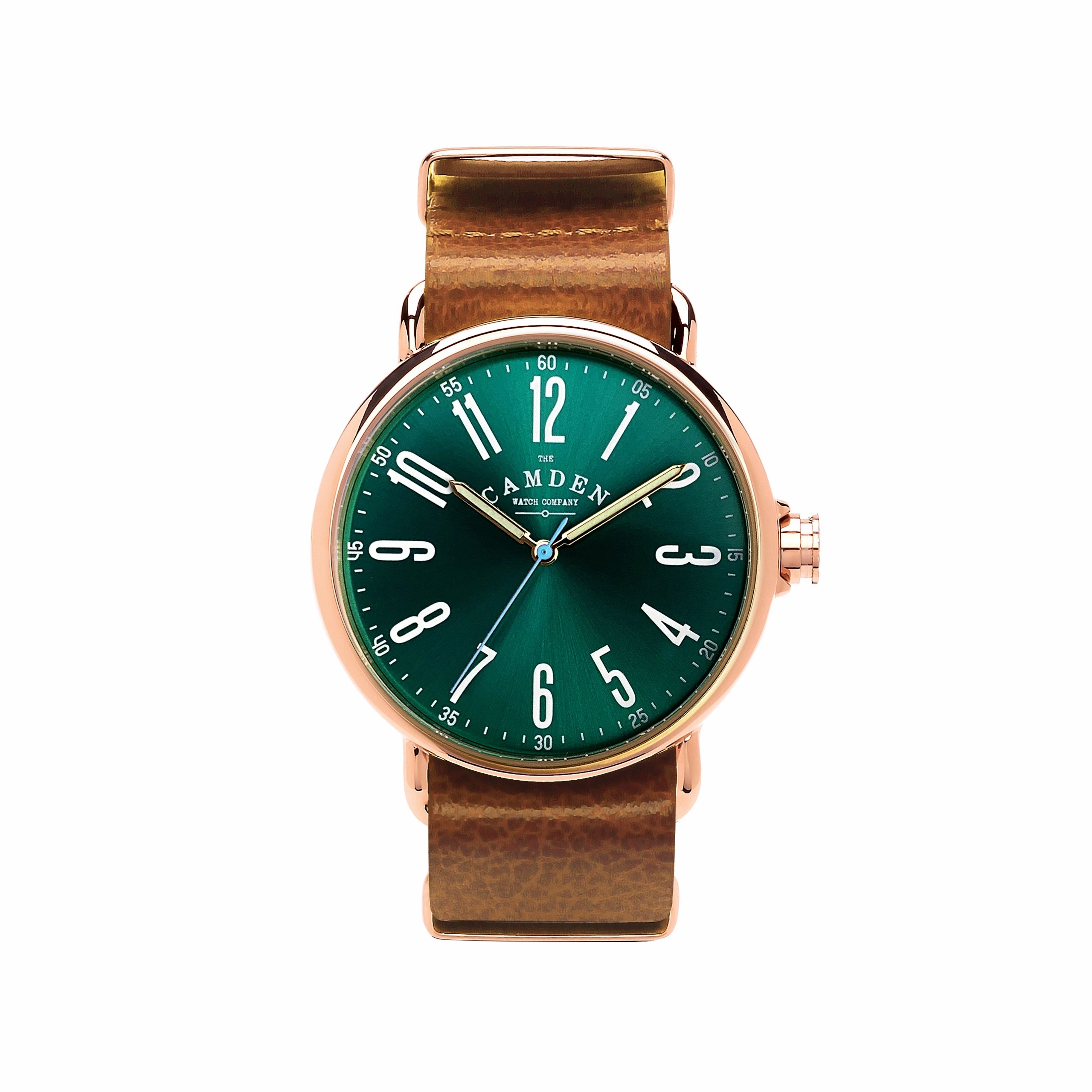 No.88 Rose Gold, Green and Tan Leather,women's watches,ladies watch,elegant women's watch, minimalist women??s watch,fashion watch for women, classic watch for women,waterproof women??s watch,women's watch for work, women's watch for gift, wedding watc