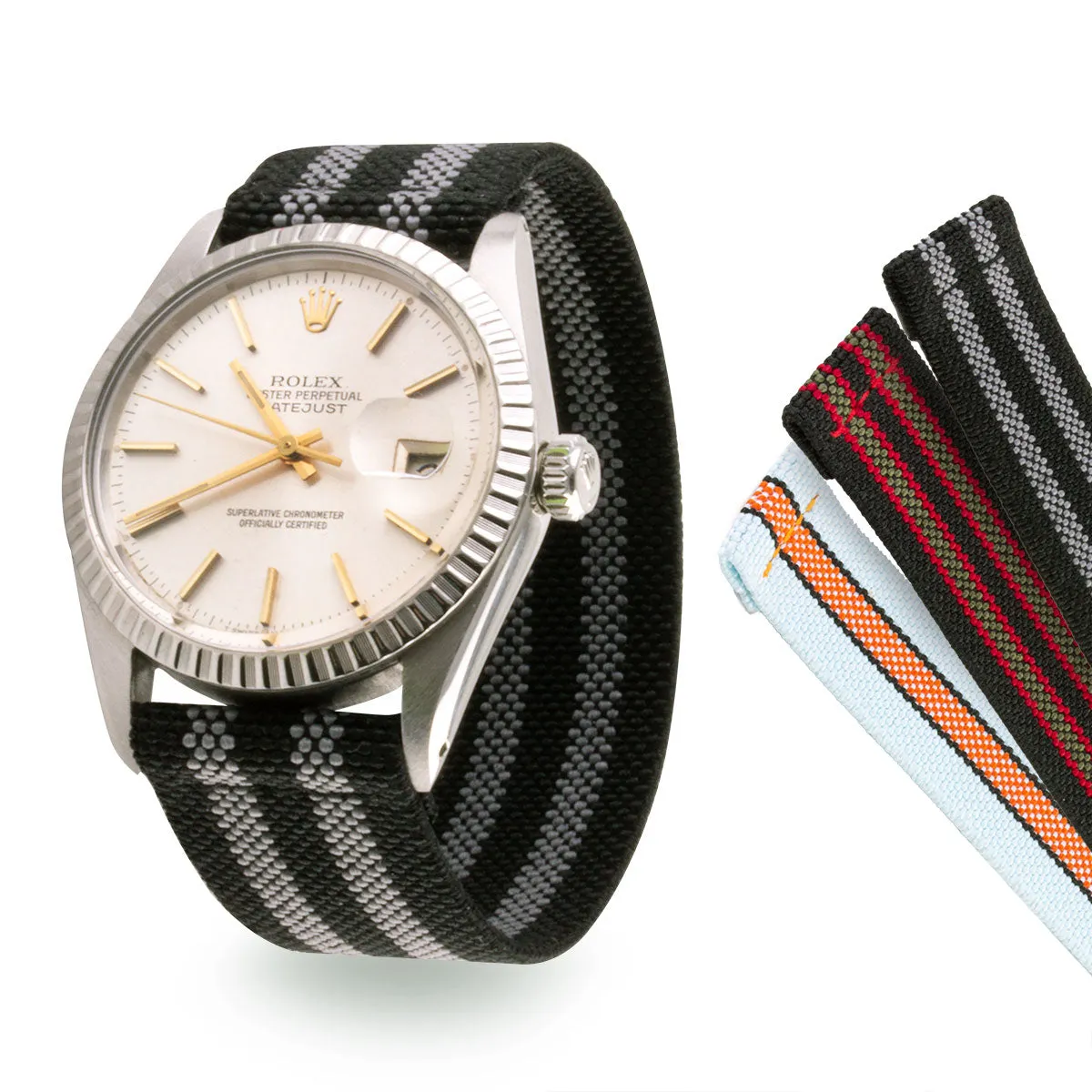 Nylon / fabric elastic strap - "Iconic" (Daniel Craig, Sean Connery, Steve McQueen) Luxury watch bands Limited edition watch bands
