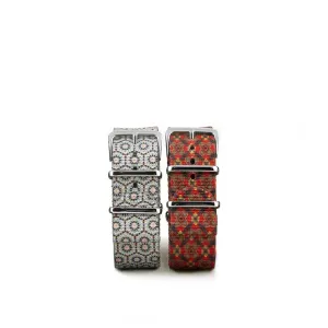 Nylon / fabric nato strap - Dandy (blue, grey, red, golden) Luxury watch bands Limited edition watch bands