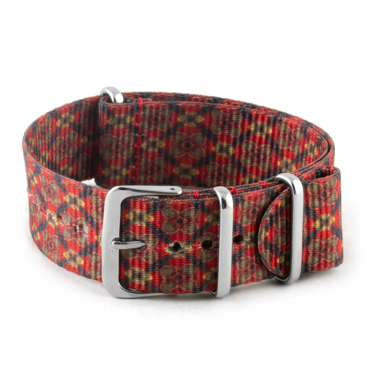 Nylon / fabric nato strap - Dandy (blue, grey, red, golden)