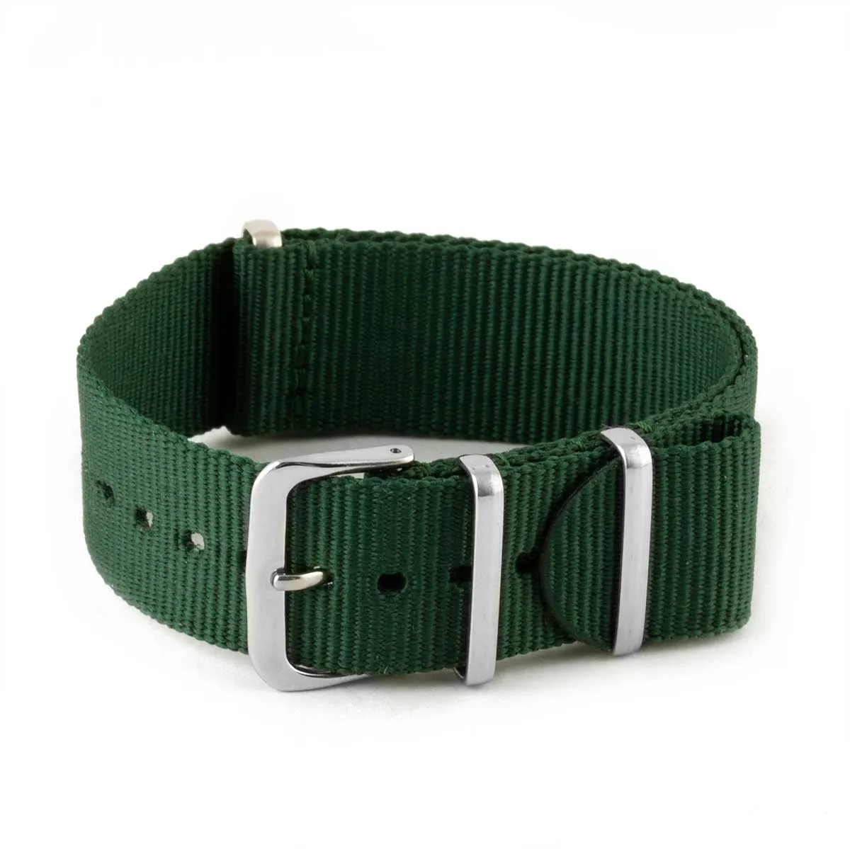 Nylon / fabric nato strap - Plain color (black, brown, grey, blue, red, white, orange, kaki, pink...)