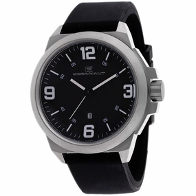 Oceanaut Men's Watch - Armada Silver Tone Case Black Dial Rubber Strap | OC7117 