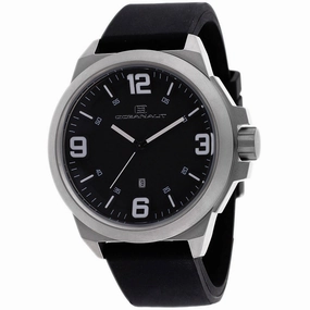 Oceanaut Men's Watch - Armada Silver Tone Case Black Dial Rubber Strap | OC7117 Luxury Quartz Watch Quartz Watch Sale