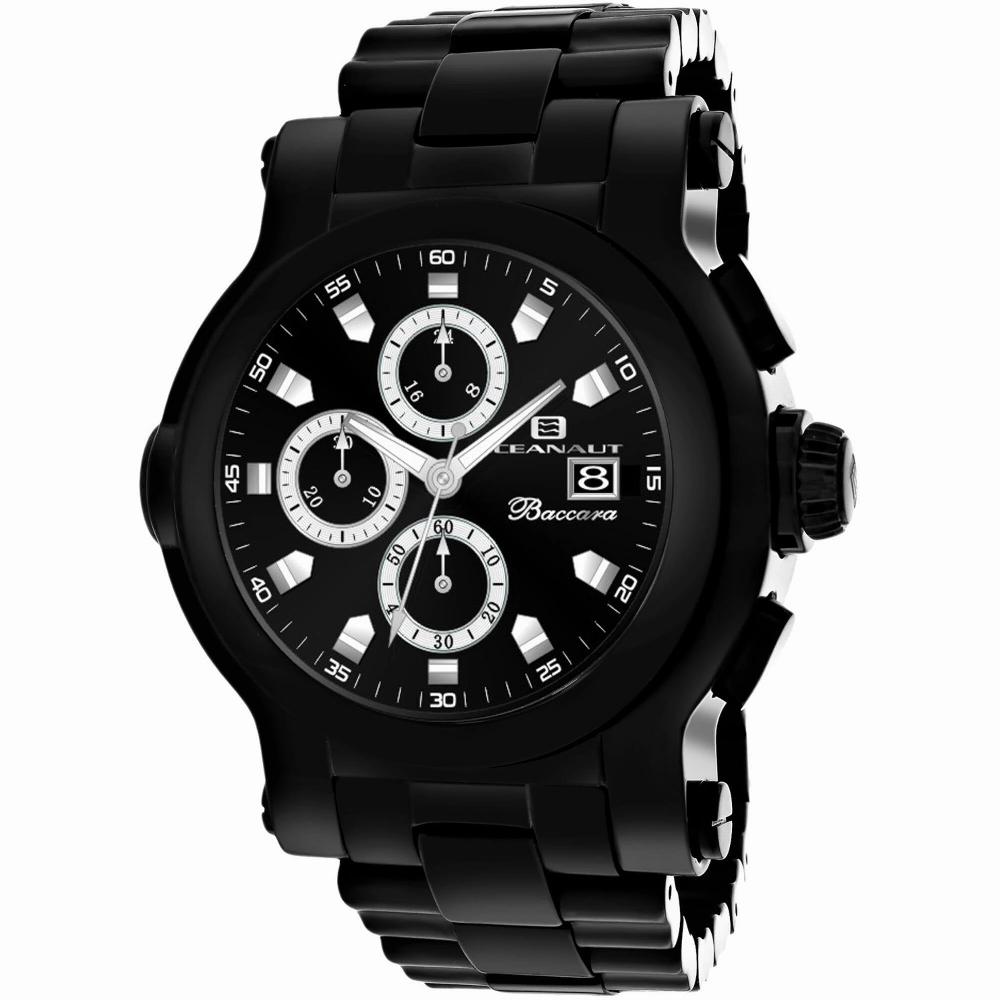 Oceanaut Men's Watch - Baccara XL Black Plated Stainless Steel Bracelet | OC0828 