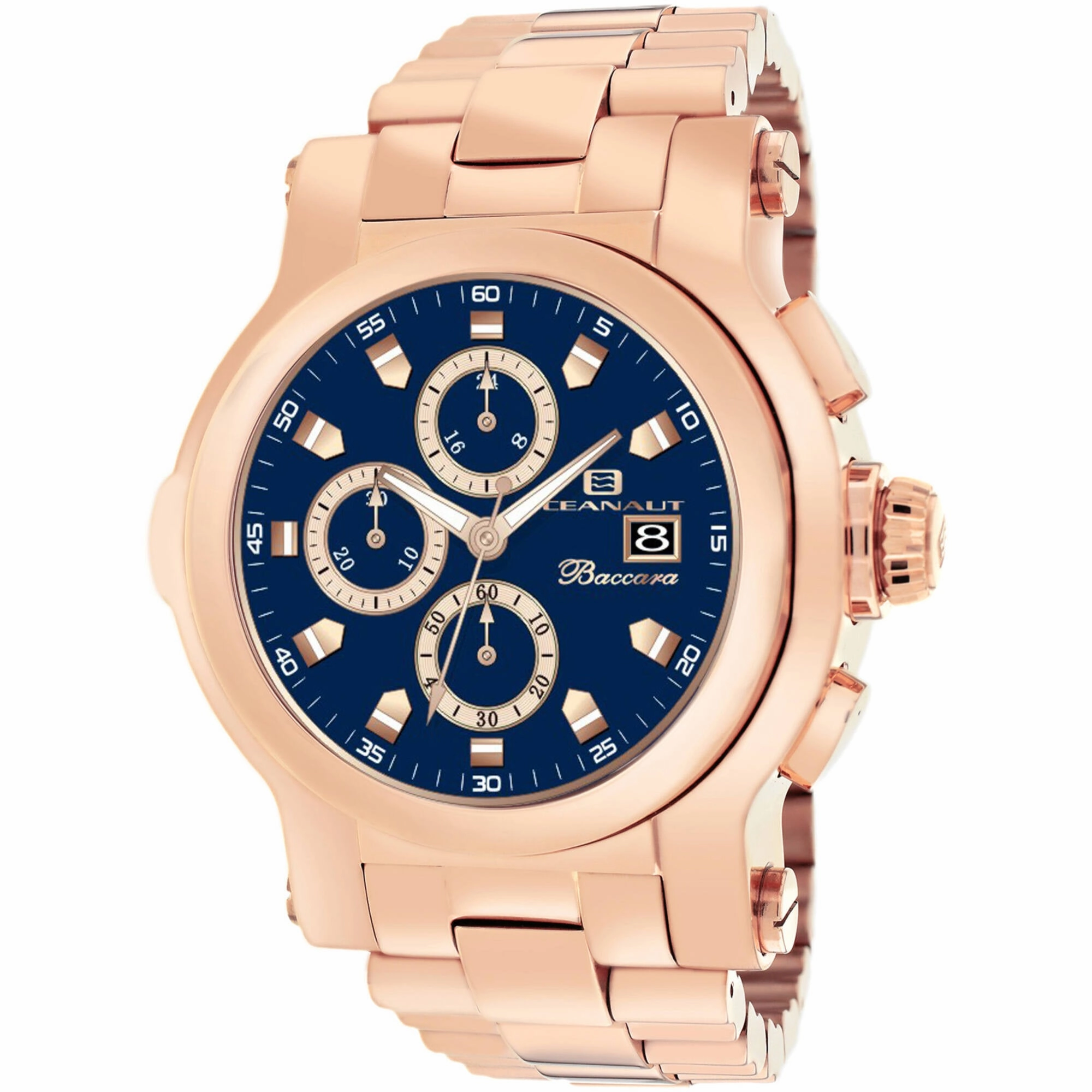 Oceanaut Men's Watch - Baccara XL Navy Blue Dial Plated Steel Bracelet | OC0826 Luxury Quartz Watch Quartz Watch Sale