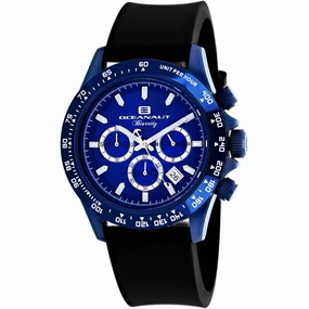 Oceanaut Men's Watch - Biarritz Quartz Blue Dial Black Rubber Strap | OC6117R Luxury Quartz Watch Quartz Watch Sale