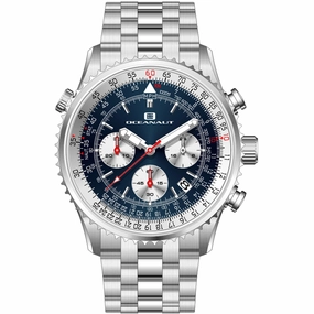 Oceanaut Men's Watch - Flight Quartz Blue Dial Stainless Steel Bracelet | OC0122 