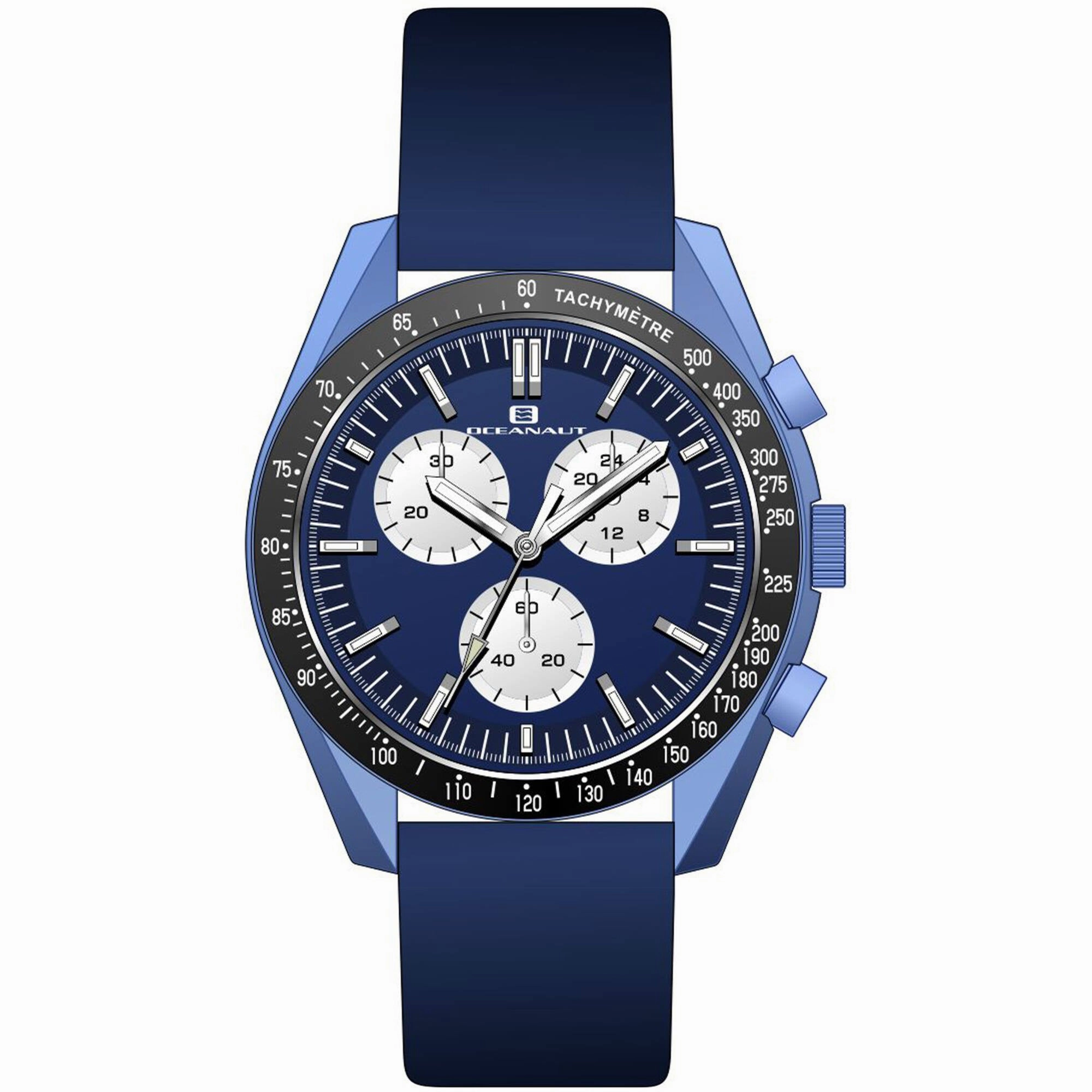 Oceanaut Men's Watch - Orbit Quartz Blue Stainless Steel Case Leather Strap | OC7584 Luxury Quartz Watch Quartz Watch Sale