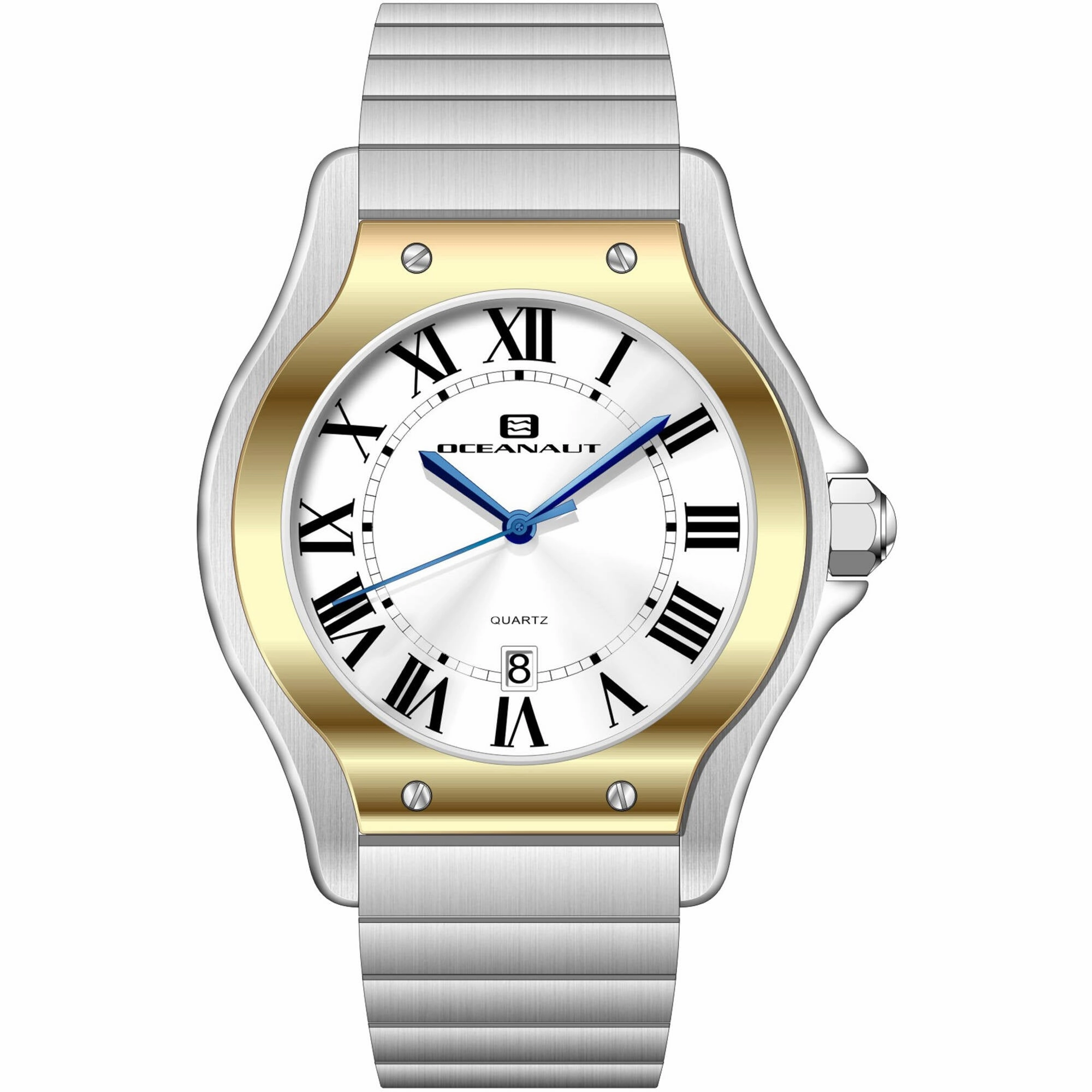 Oceanaut Men's Watch - Rayonner Quartz Silver Dial Stainless Steel Bracelet | OC1397 