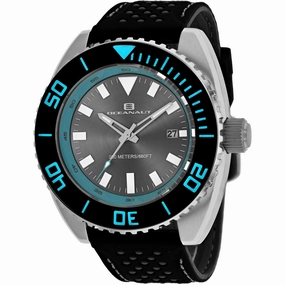 Oceanaut Men's Watch - Submersion Quartz Grey Dial Black Rubber Strap | OC0521 