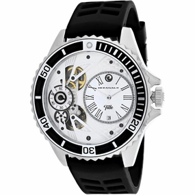 Oceanaut Men's Watch - Tide Quartz Silver Tone Case Black Rubber Strap | OC0990 Luxury Quartz Watch Quartz Watch Sale