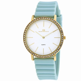 Oceanaut Women's Watch - Ripple Quartz White Dial Green Rubber Strap | OC0267 Luxury Quartz Watch Quartz Watch Sale