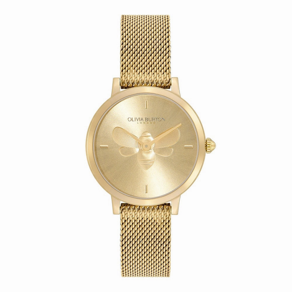 Olivia Burton Bee Ultra Slim Gold Ladies Watch 24000022 
