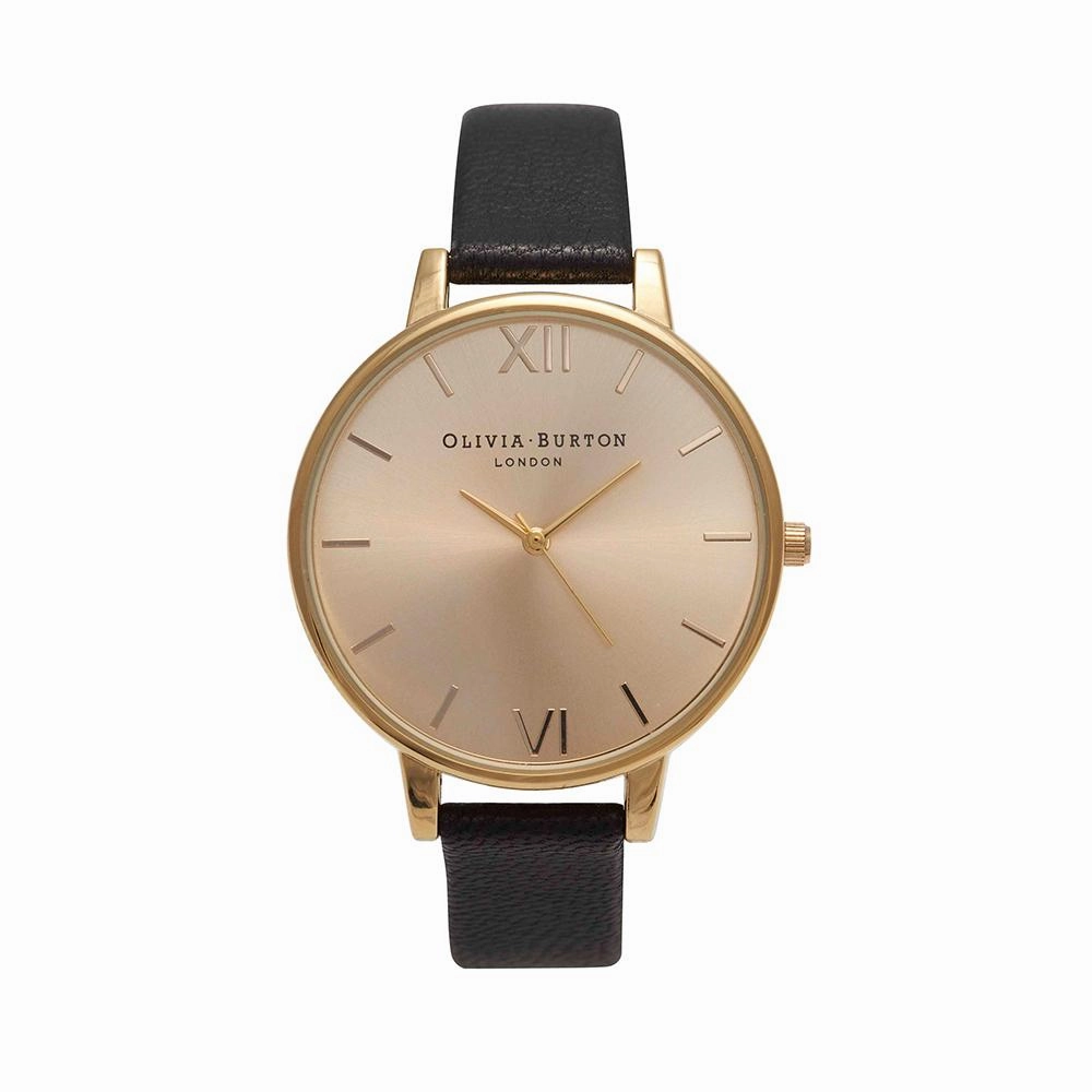 Olivia Burton Big Dial Gold Watch - Gold 