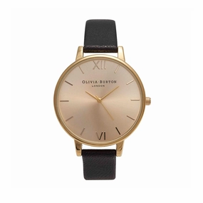 Olivia Burton Big Dial Gold Watch - Gold 