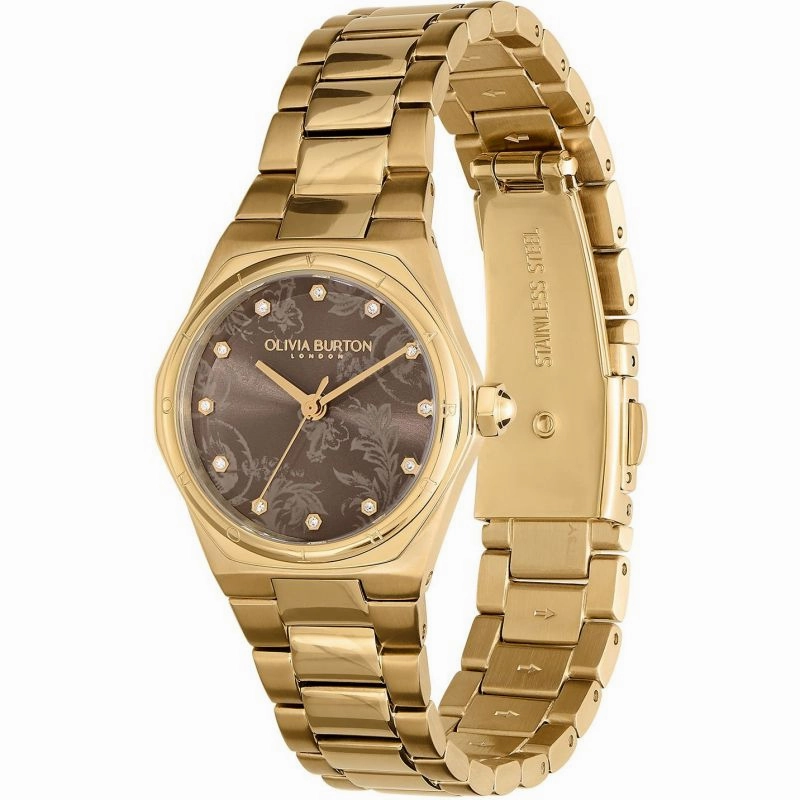 Olivia Burton Mini Hexa Ladies Gold Plated Watch 24000107