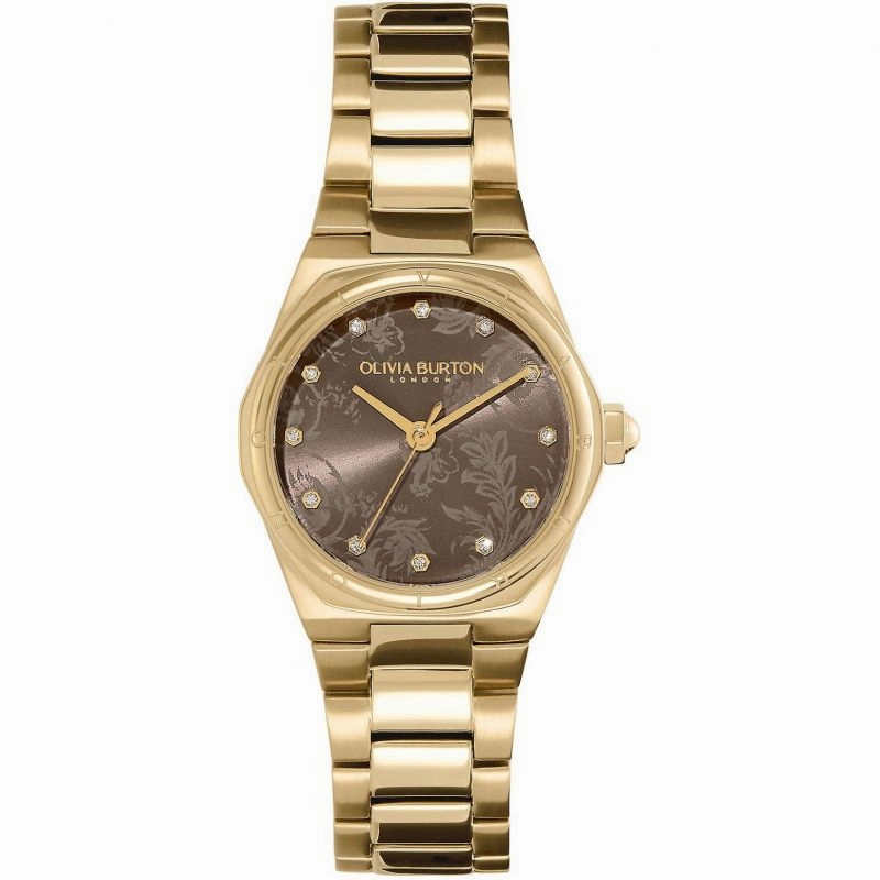 Olivia Burton Mini Hexa Ladies Gold Plated Watch 24000107 