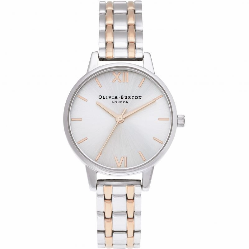 Olivia Burton Silver and Rose Ladies Watch OB16EN01 