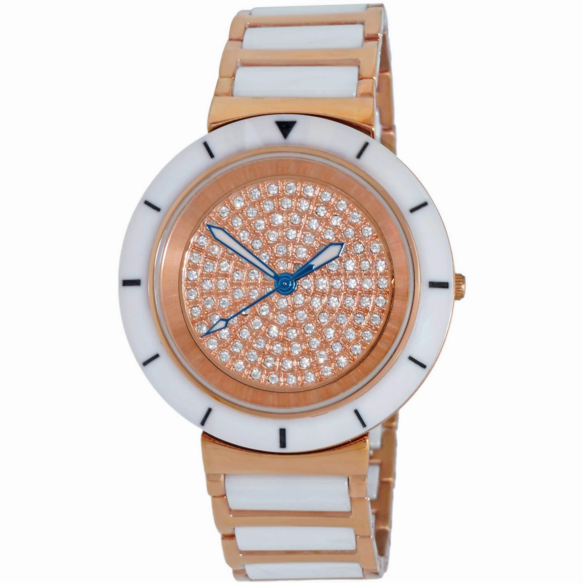 Oniss Women's Watch - Toulon Rose Gold Dial Plated Steel, Ceramic Bracelet | ON7262 Luxury Quartz Watch Quartz Watch Sale