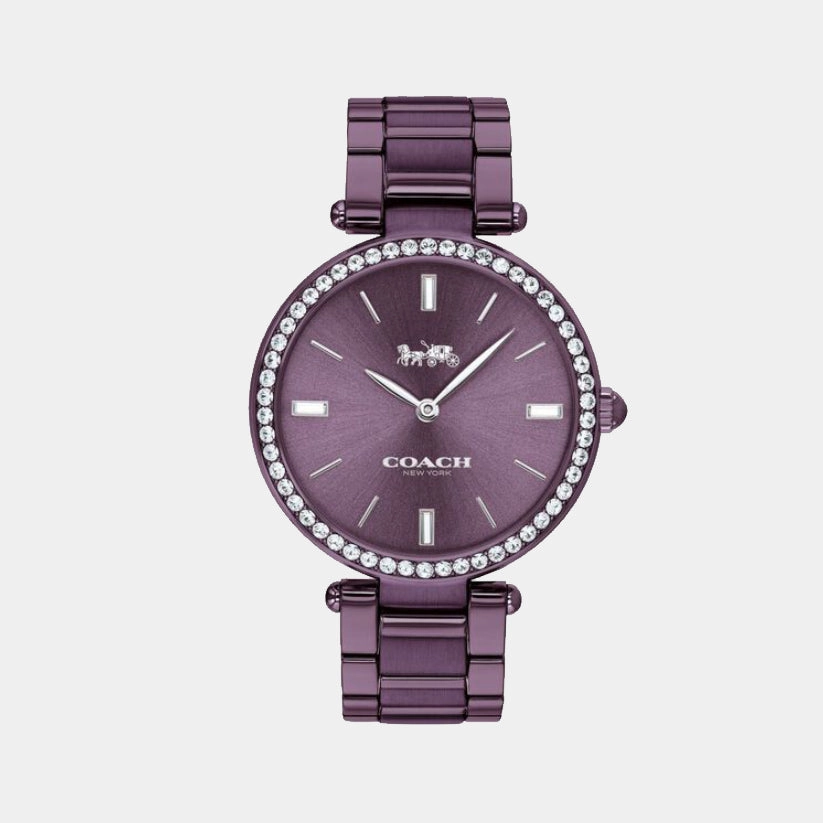 Park Women Quartz Purple Dial Analog Stainless Steel Watch 14503422 women watches best women watches affordable women's watches branded women watches