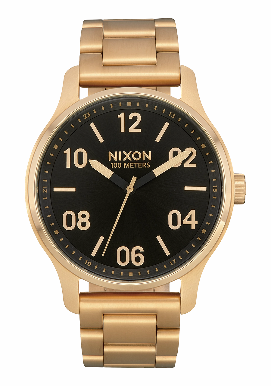 Patrol - Gold / Black stainless-steel watches stainless steel watch bands stainless steel watches cheap