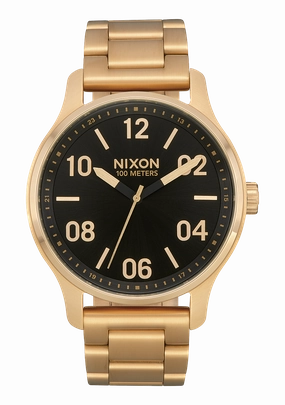 Patrol - Gold / Black stainless-steel watches stainless steel watch bands stainless steel watches cheap