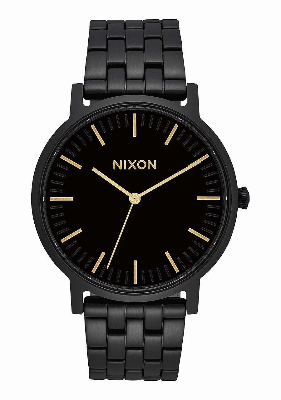 Porter - All Black / Gold stainless-steel watches stainless steel watch bands stainless steel watches cheap